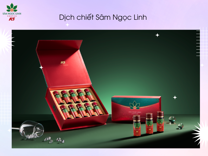 Dịch chiết Sâm Ngọc Linh giúp tăng cường sức khỏe cho Cha.