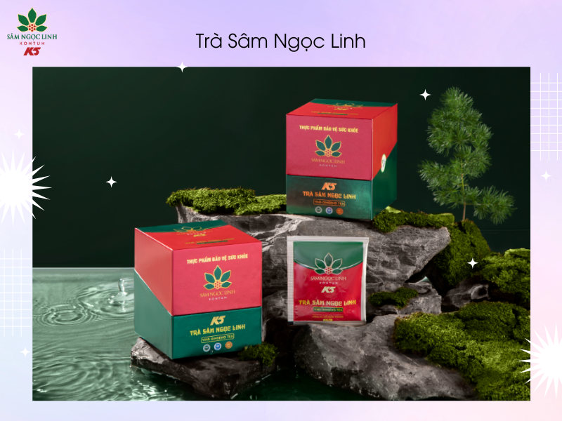 Trà Sâm Ngọc Linh hỗ trợ thanh nhiệt, giải độc gan hiệu quả.
