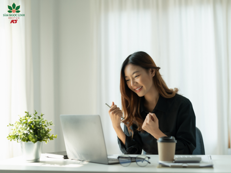 Sâm Ngọc Linh giúp giảm mệt mỏi và căng thẳng.