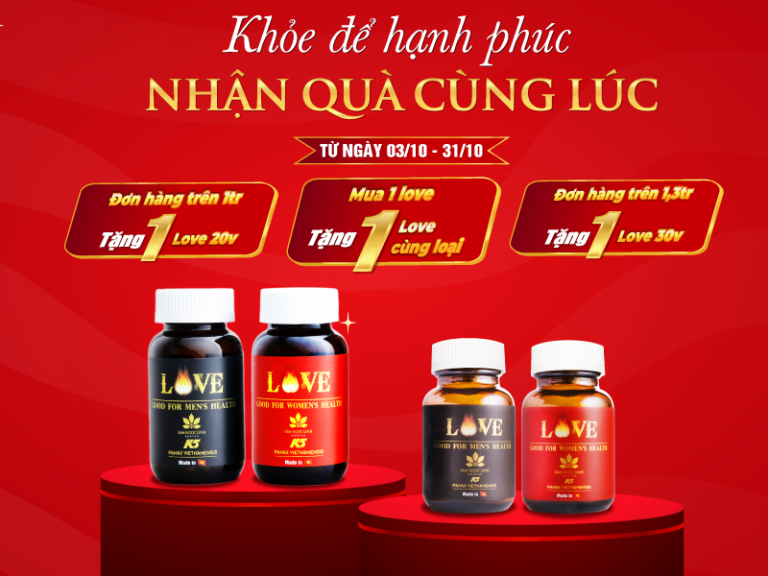 Chương trình ưu đãi khi mua các sản phẩm Love.