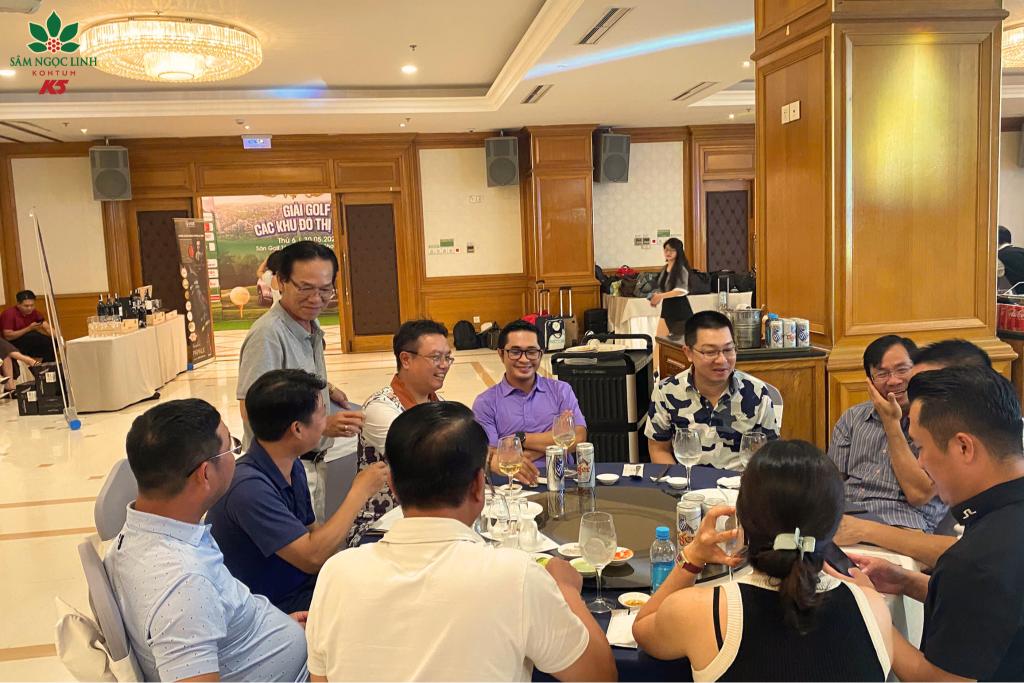 Tiệc chiêu đãi dành cho các golfer và khách mời.,